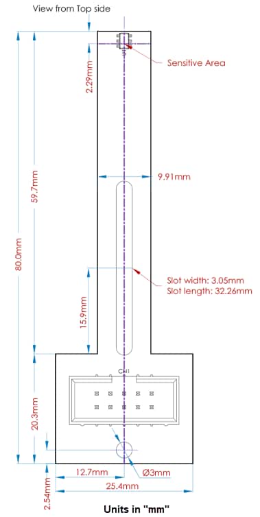 Mechanical Drawing - Monolithic Power Systems (MPS) TBMV300 Development Boards
